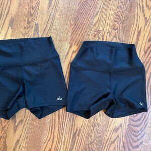 ALO Yoga Compression Shorts - Spandex Short Bundle - Womens XS Extra Small